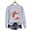 Light Gray, variant on Futezty Christmas Hoodless Sweatshirt Deer Print Crewneck Fit Pullover Tops Long Sleeve Fashion Loose Blouse Casual