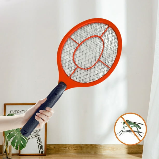 Raqueta Exterminador de insectos, matamoscas eléctrico de mano, Zapper portátil con batería segura para Control de plagas en interiores y exteriores