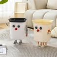 thumbnail image 4 of T-HOTLYST Trash Can DIYs Kitchen Compost Bin Funny Big Eye Trash Bin Garbage Can for Office Kids Bedroom Bathroom Home Decorations, 4 of 19