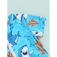 thumbnail image 6 of Bagilaanoe Toddler Baby Boys One-Piece Swimsuit Print Short Sleeve Zipper Rashguard Swimwear 3M 6M 12M 2T 3T Kids Jumpsuit Bathing Suit, 6 of 8