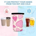 thumbnail image 4 of Set of 3 Packs Reusable Hot And Iced Coffee Cup Sleeve Neoprene Tumbler Sleeve Valentine's Day Heart(16,24,32oz), 4 of 8