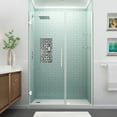 thumbnail image 5 of Aston Sdr960ez-5432-10 Belmore Gs 72" High X 54" Wide Hinged Frameless Shower Door - Black, 5 of 7