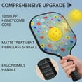 thumbnail image 2 of Pickleball Paddles Set,Pioneer Flower Floral Print Pattern Fiberglass Surface Pickleball Racket Set with 2 Indoor Outdoor Pickleball Balls and Pickleball Bag,Pickle-ball Equipment, 2 of 6