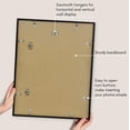 thumbnail image 4 of Americanflat 17x21 Picture Frame with Polished Plexiglass - Streamline Collection - Thin Border Picture Frame for Wall Display - Hanging Hardware Included - Black, 4 of 7