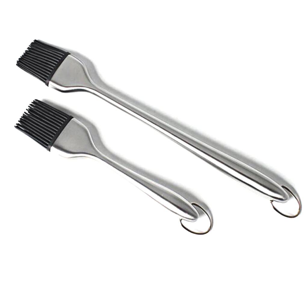 outdoorline Stainless Steel Pastry Brush Silicone Brush Head Barbecue