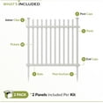 thumbnail image 5 of 41in H x 44in W (2 Panels) No Dig Zippity Burbank Fence Kit, No Dig Fence Panels, White Vinyl Fences for Yard, Temporary Fence for Backyard, White Picket Garden Border, DIY Fence ZP19057, 5 of 15