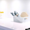 thumbnail image 2 of 1-Pack Small Decorative Y-Weave Storage Basket, Versatile Organizer for Home & Shelf Storage, 2 of 4