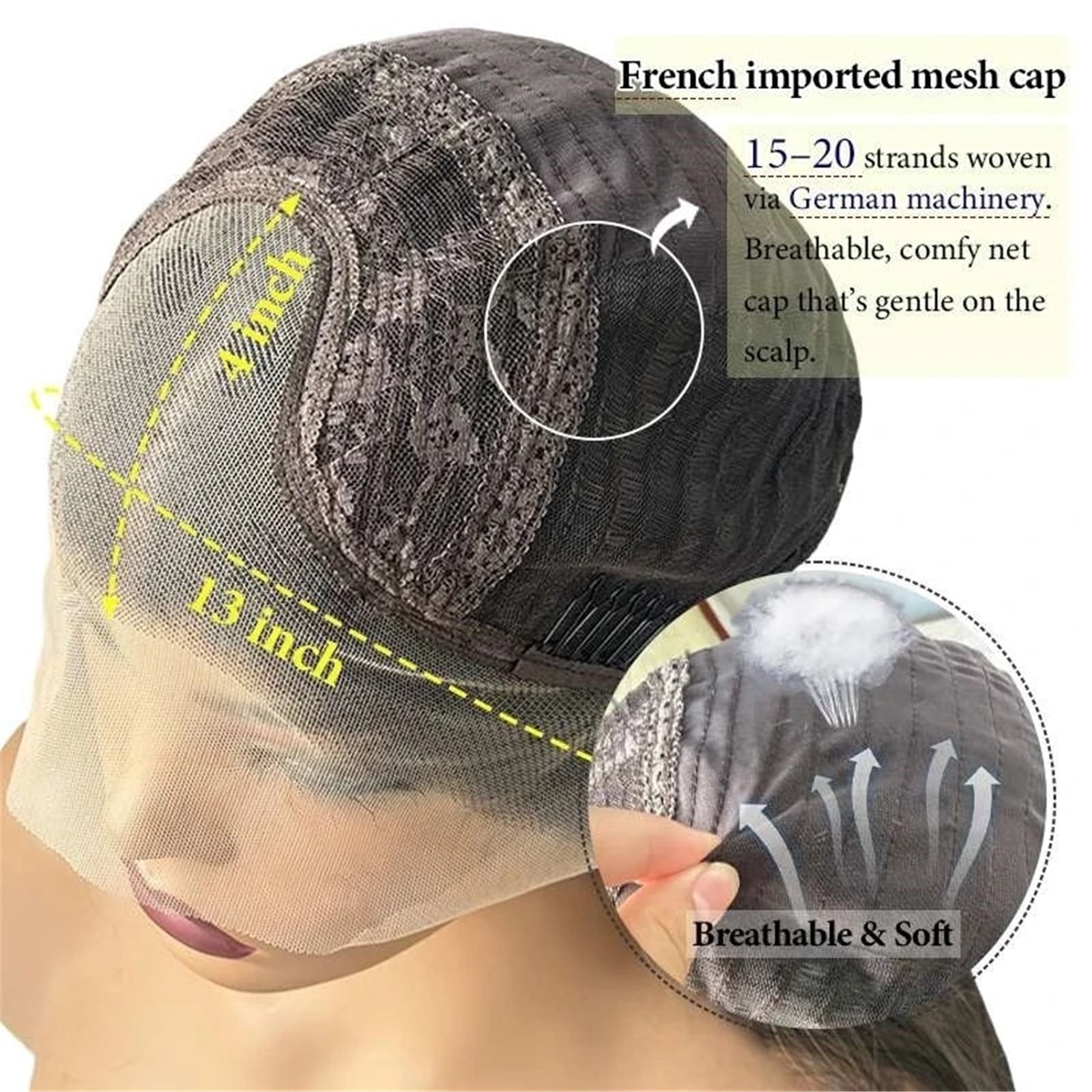High Heat Fibre Ash Blonde Highlights HD Lace Wigs for Women 13x4 Glueless Short Bob Wavy Wig
