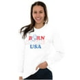 thumbnail image 3 of Popeye Born in the USA Proud American Unisex Plus Size Long Sleeve Shirt Brisco Brands 2X, 3 of 5