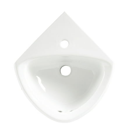 - American Standard Corner Minette Wall Mount Porcelain Bathroom Sink 0451.001.020 White
