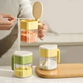 thumbnail image 1 of Frascos de Especias de Vidrio de 360 Ml con Tapa Abatible | Juego de 1 | Organizador Hermético de Cocina para Especias y Hierbas | Tamaño Compacto de 10 X 10 X 8 Cm En Beige, Verde o Amarillo, 1 of 6