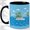 Black, variant on Tropical Cruise Ship Accent Mug, 11oz Ceramic Coffee Cup for Travel Fans