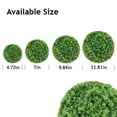 thumbnail image 6 of Yirtree 12” Round Boxwood Artificial Topiary Plastic Pot (2 Count), 6 of 8
