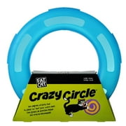 Angle View: Petmate Crazy Circle Cat Toy - Blue Small - 9.5" Diameter Pack of 4