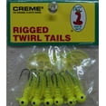 thumbnail image 2 of (6 pack) Creme 2" Rigged Twirl Tail Lure, Chartreuse, 1/16 oz., 6 Count, 2 of 2