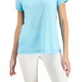 thumbnail image 3 of ID Ideology Womens Active Mesh Back T-Shirt Aqua S, 3 of 3