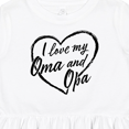thumbnail image 4 of Inktastic I Love My Oma and Opa in Black Chalk Heart Girls Toddler Dress, 4 of 5
