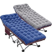 Slsy Folding Camping Cots with 2 Sided Mattress & Carry Bag, 2 Packs 75"*28" Folding Cot, Sleeping Cot, Tent Cot, Supports up to 880 lbs