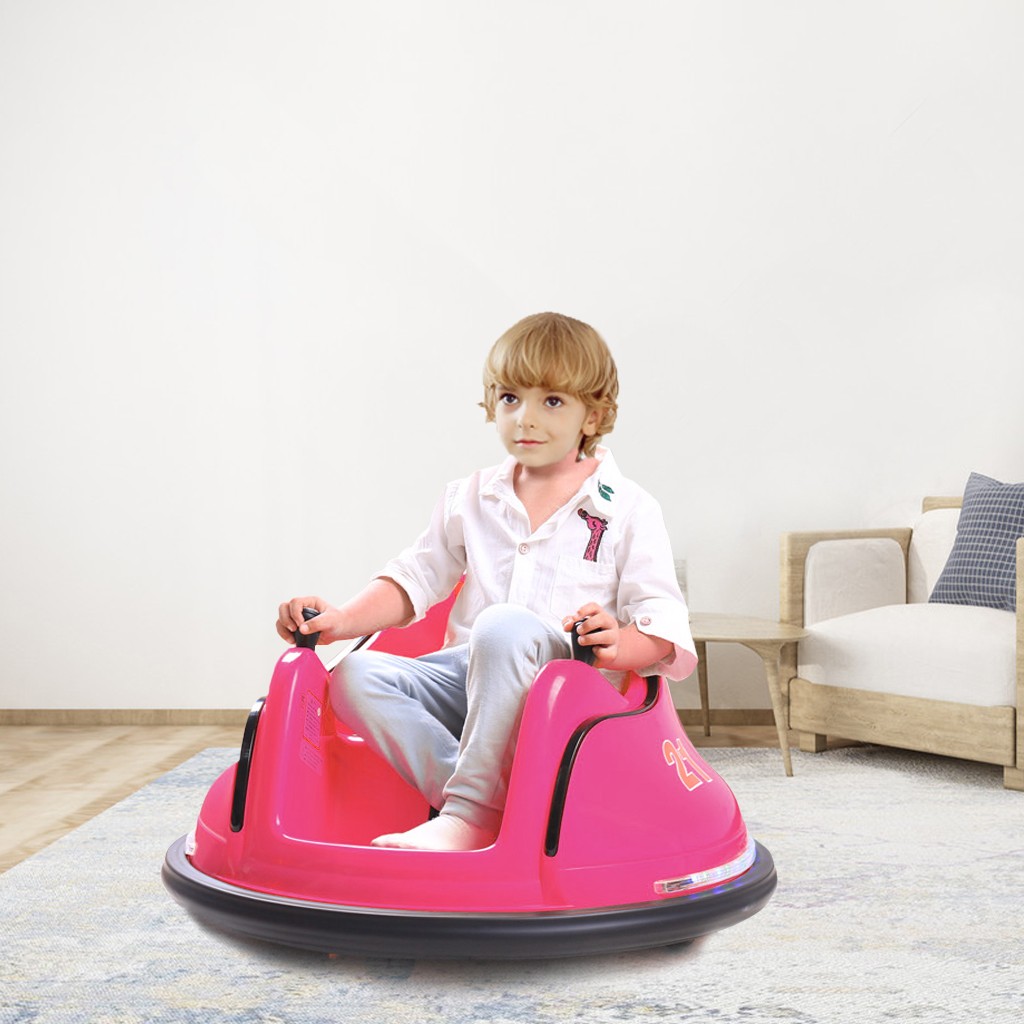 6V Battery-Powered With Light Cars Details about  / Ride On Bumper Car Toy For Toddlers Aged 1.5
