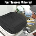 thumbnail image 5 of Unique Bargains Black Universal Front Car Interior Seat Cushion Pad Protector Comfortable Breathable PU Leather, 5 of 6