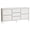 White, variant on Spaco Drawer Dresser with Wooden Tabletop & Steel Frame, Easy-Glide Drawers, Space-Efficient Design for Master Bedroom Guest Room Space, Brown
