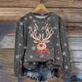 thumbnail image 2 of Futezty Christmas Print Sweatshirt Sweatshirts for Women Merry Gifts, 2 of 4