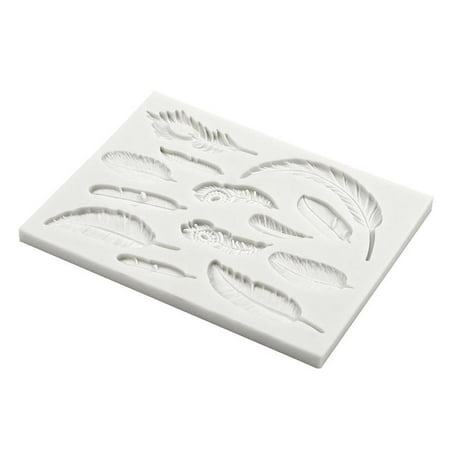 

PAPADA DIY Fondant Moulds Cake Decorating Gadgets Chocolate Mold Feathers Shaped
