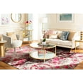 thumbnail image 4 of SAFAVIEH Monaco Cyan Floral Area Rug, Ivory/Pink, 9' x 12', 4 of 12