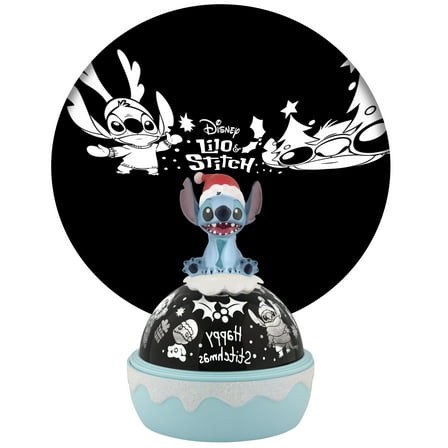 Christmas White Projector Light Tabletop Shadow Lights Stitch Disney 6.574 in x 6.57 in x 8.85 in 0.91 lb
