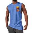 thumbnail image 1 of Pullover de Moda Casual para Hombres Cuello Redondo sin Mangas Suelto Primavera Y Verano, 1 of 5