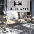 thumbnail image 4 of Porchgate Amish Heavy Duty 800 Lb Roll Comfort Treated Porch Swing W/Ropes (4 Foot, Unfinished), 4 of 4