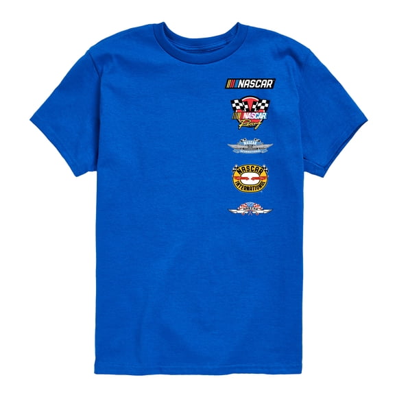 NASCAR - Historical Logos Stacked Boys' Short Sleeve Graphic T-Shirt