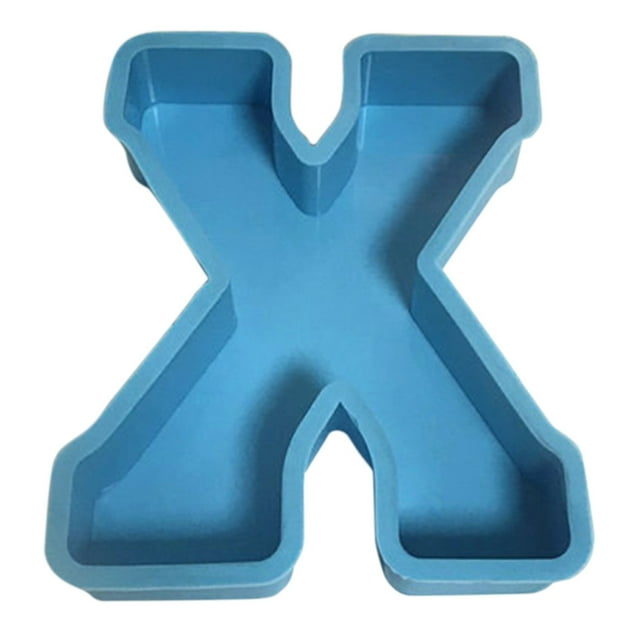 Ltdhehe DIY Mold 26 Mold Alphanumeric English Cake Silicone Alphanumeric Cake Crystal Cake Mould