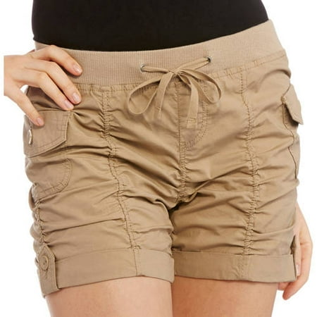 Juniors' Plus Ruched Shorts