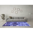 thumbnail image 3 of Ahgly Company Indoor Rectangle Oriental Blue Industrial Area Rugs, 2' x 4', 3 of 4