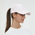 thumbnail image 5 of Muryobao Womens Ponytail Baseball Cap Adjustable High Messy Bun Ponycap Lightweight Quick Drying Trucker Hat for Outdoor Sports Travel Pink Tie Dye, 5 of 7