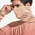 thumbnail image 4 of UPF 50+ Sun Protection Hoodie for Men Long Sleeve shirts with Mask Hiking Fishing Performance T-Shirts Light Breathable Tops Quick Dry Athletic Stretch UV SPF T-Shirts Going Out Fishing Clothes, 4 of 7