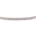 thumbnail image 3 of Gem Stone King 2.65 Cttw White Lab Grown Diamond Tennis Bracelet for Women | 18K Rose Gold Plated Silver | Round 3MM | E-F Color | VVS-VS Clarity | Adjustable Bolo Bracelet | Fits up To 9 inch Wrist, 3 of 6