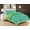 Aqua/Lime, variant on Goose Down Close Out Deal , High Quality 3pc Comforter Set-Full/Queen, Black/Gray