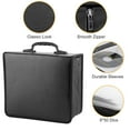 thumbnail image 5 of Imountek 400 Discs CD Case Portable CD DVD Storage Binder Sleeves Bag with Carrying Handle, Black, 5 of 11