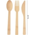 thumbnail image 3 of 24 Pieces Bamboo Forks - 100% Compostable Eating Utensils - Disposable Wooden Tableware Cutlery for Party, Eating, Camping, Picnic, Wedding, Birthday by BOOBAM ECONATURAL PRODUCTS, 3 of 7
