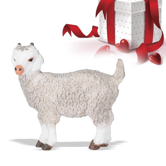 VGEBY Sheep Figurine,Simulation Sheep Figurine Lovely Pasture Animal Model Children Toy Collection Decoration,Animal Model Decoration