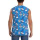 thumbnail image 4 of Fotbe Gnomes in USA Men's Camiseta sin Mangas Estampada para Hombres, Playera Casual para Gimnasio, Entrenamiento, Playa-X-Large, 4 of 7