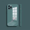 thumbnail image 2 of Cubiertas traseras de vidrio para teléfono con parachoques resistente completo de color sólido Diseño antideslizante para Iphone 7p / 8p / 7/8 / xs Max / xr / x / xsGranny Grey, 2 of 3