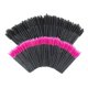 thumbnail image 1 of 200 cepillos desechables para pestañas, varitas de rímel, carretes para extensión de pestañas, cejas y maquillaje (negro y rojo rosa), 1 of 4