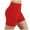 Red, variant on Aoochasliy Womens Pants Plus Size Clothes Lady Solid pocket High-waist Hip Stretch Underpants Running Fitness Yoga Shorts