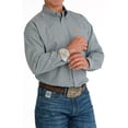 thumbnail image 4 of Cinch Men's Medallion Print Long Sleeve Button-Down Western Shirt Light Blue X-Large, 4 of 4