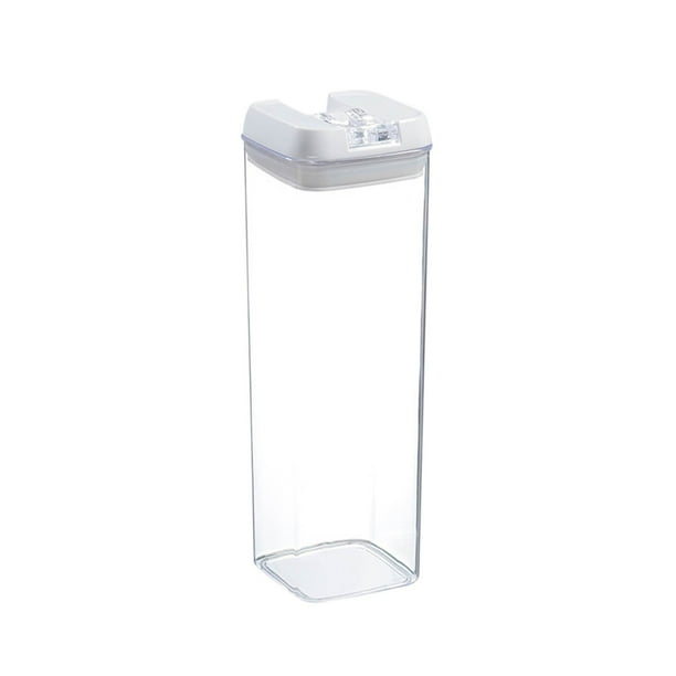 Baúles de almacenamiento, contenedor con sistema de cierre fácil, caja para mantener la frescura, tarro hermético, tarro transparente para almacenamiento de cocina, tarro transparente, caja de almacen