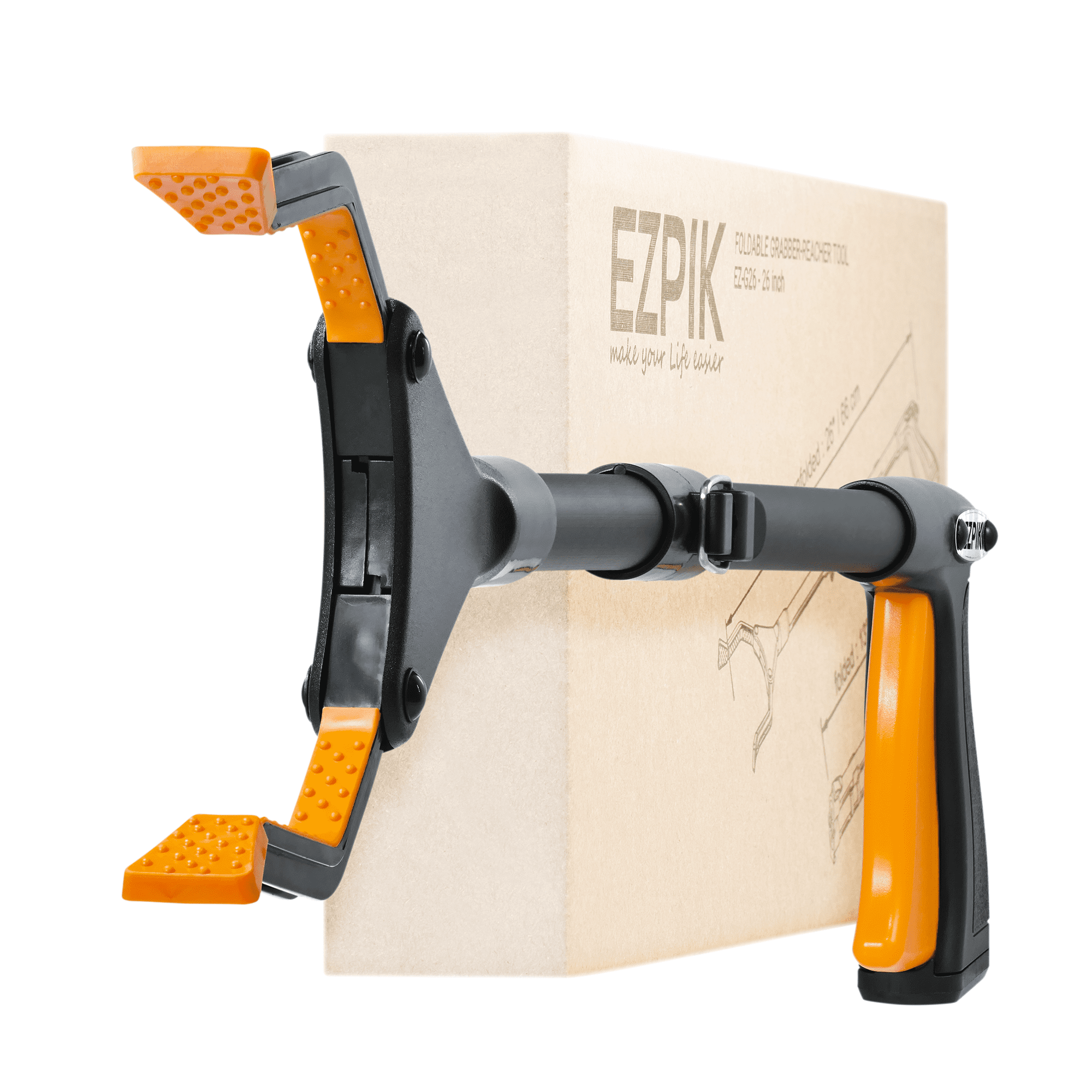 EZPIK Lightweight Foldable Heavy Duty Reaching Aid, Grabber Tool