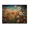 thumbnail image 3 of Designart "Symphony of Colorful Wildflowers III" Floral Print on Natural Pine Wood, 3 of 5